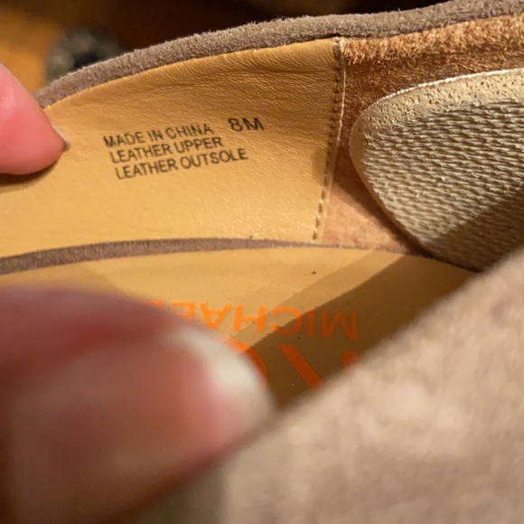MICHAEL KORS PERO Taupe Suede Heels size 8 - Picture 8 of 9